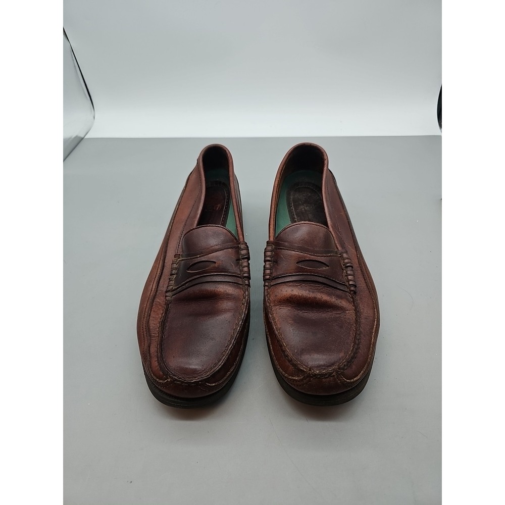 Sebago Penny Loafers Men's Size 13 Brown Leather Slip On Shoes